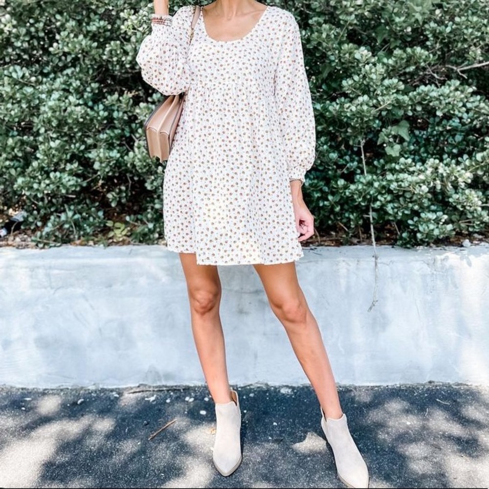 Loft clover scoop neck swing dress